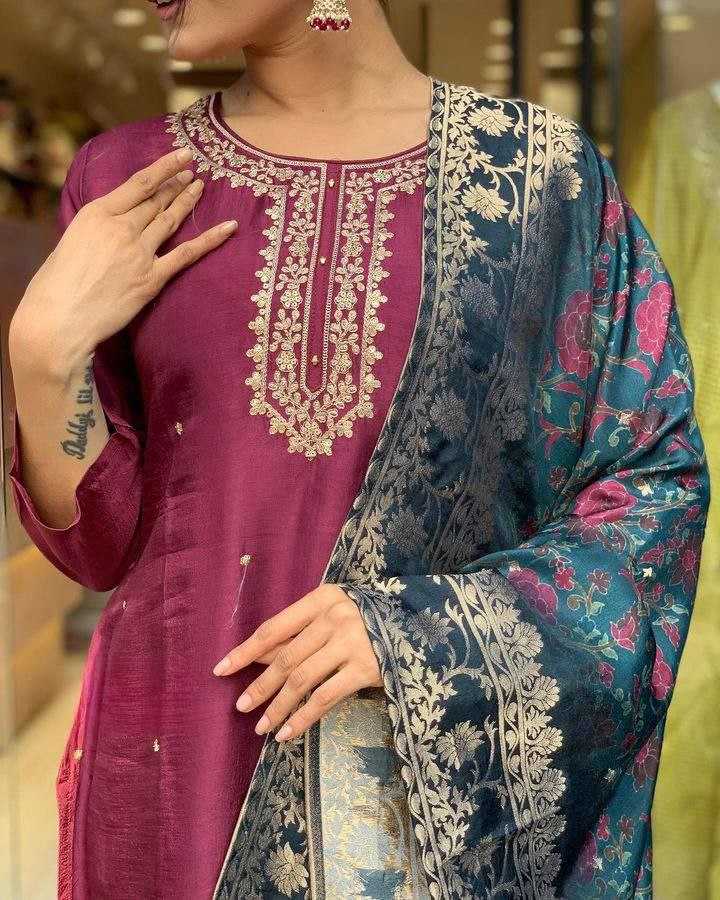 YNF CHANDERI COTTON RIN174 RUSHITA SUITS & DRESSES WHOLESALE CHANDERI  EMBROIDERY LADIES SUITS MANUFACTURE- Kapda Export