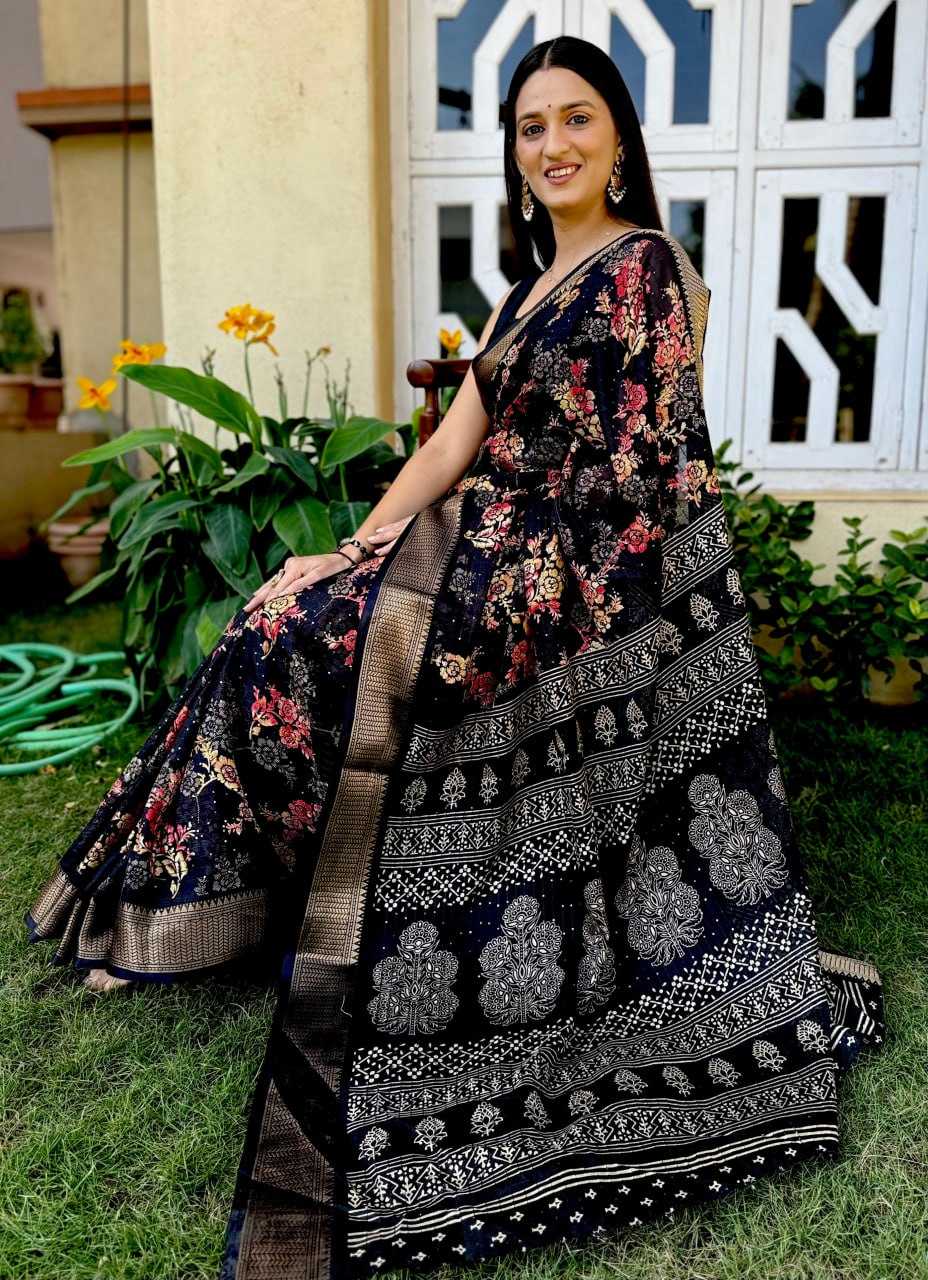 YNF CHENT CREP KESH110 RADHA65 SAREES WHOLESALE EMBROIRERY PRINTED TRADITIONAL FESTIVEL LADIES SAREES MANUFACTURER- Kapda Export