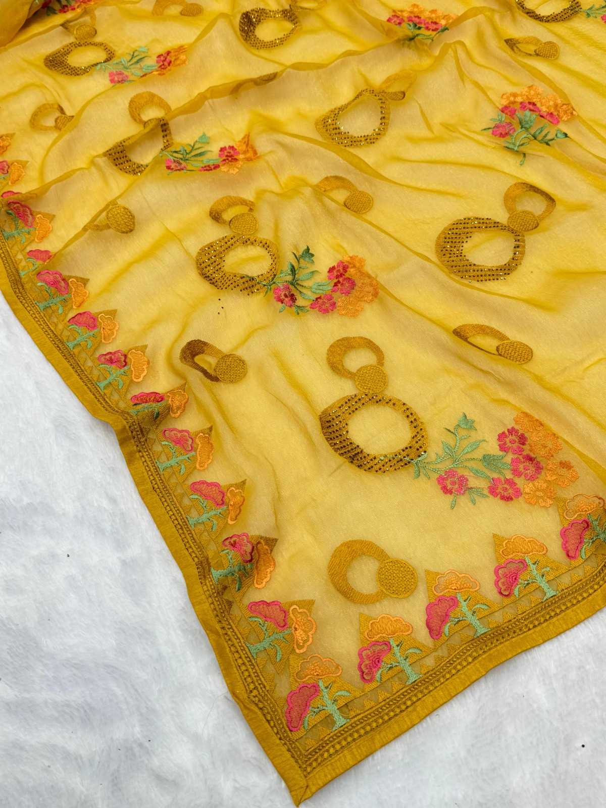 YNF CHIFFON KESH114 4068 SAREES WHOLESALE TRADITIONAL EMBROIDERED LADIES CHIFFON SAREES MANUFACTURER- Kapda Export