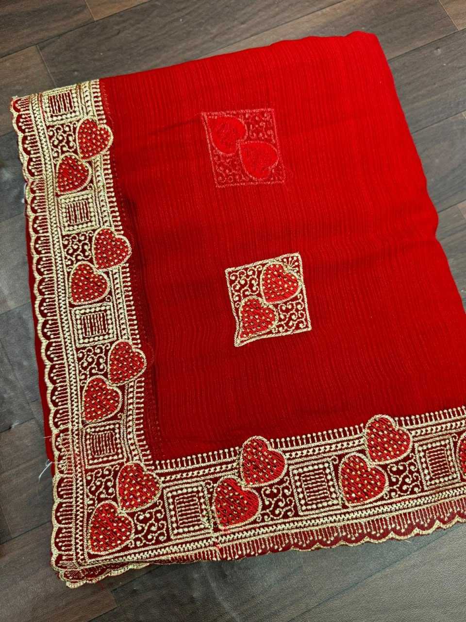 YNF CHIFFON KESH114 RSRM03 SAREES WHOLESALE TRADITIONAL EMBROIDERED LADIES CHIFFON SAREES MANUFACTURER- Kapda Export