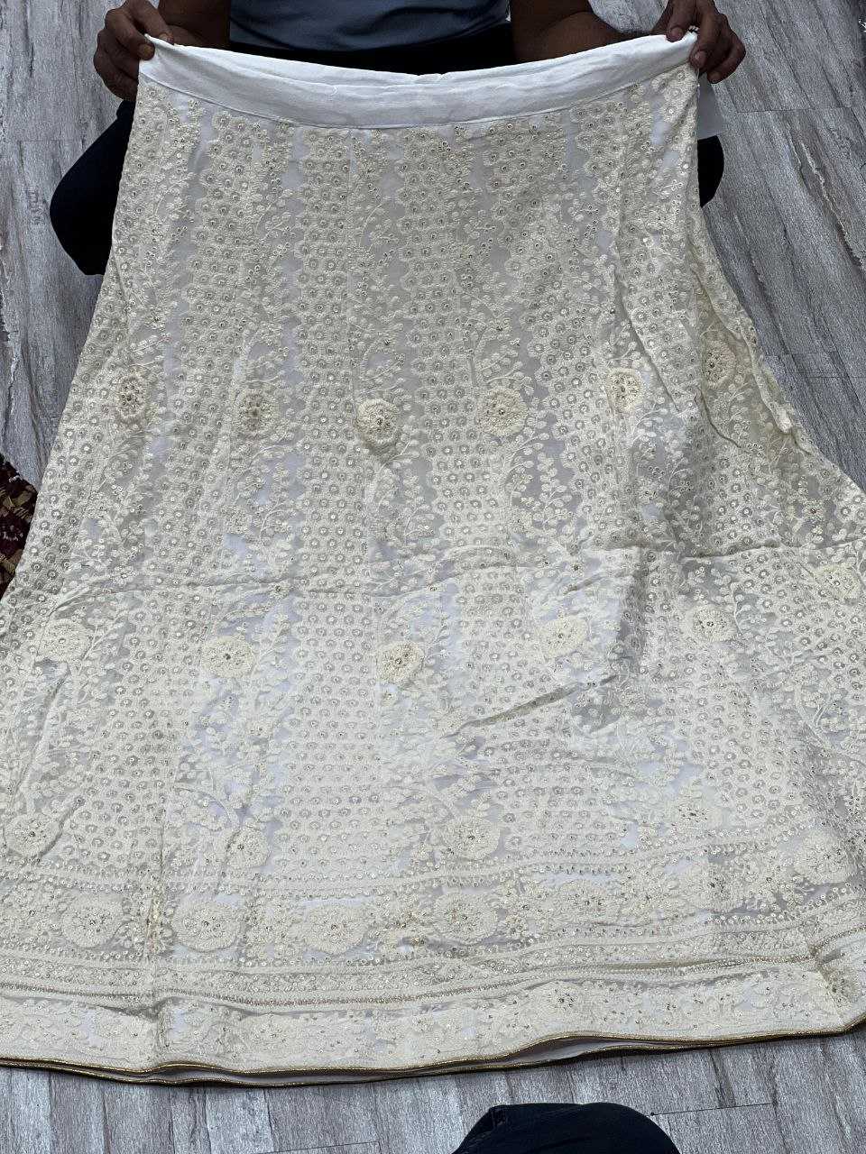 YNF CHIFFON KESH179 AHB109 LEHENGAS WHOLESALE DESIGNER WEDDING EMBROIDERED WHITE LEHENGAS MANUFACTURER- Kapda Export