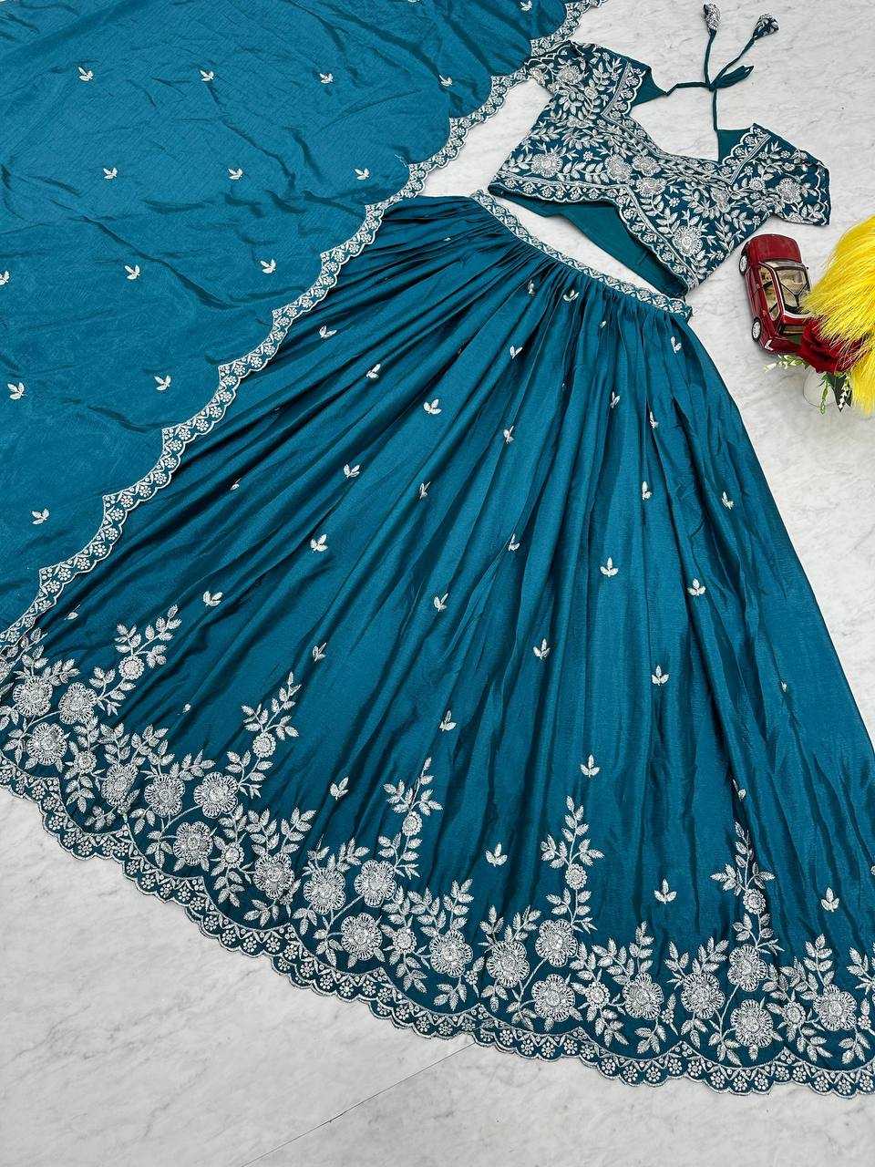 YNF CHINON KESH120 207 LEHENGAS WHOLESALE TRADITIONAL WEDDING EMBROIDERED LEHENGAS MANUFACTURER- Kapda Export