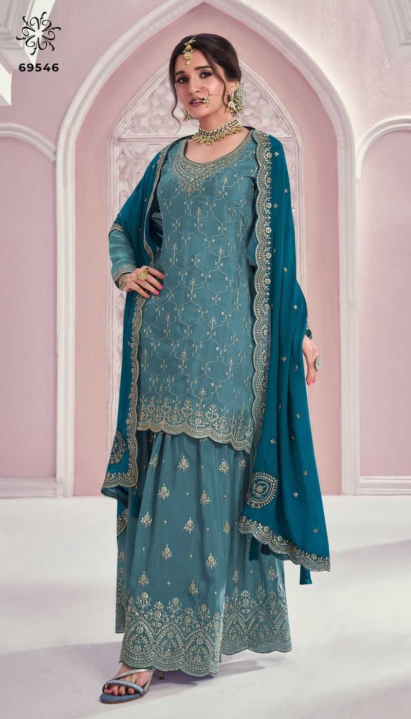 YNF CHINON KESH236 01 SUITS & DRESSES WHOLESALE WEDDING EMBROIDERY SHARARA SALWAR SUITS MANUFACTURE- Kapda Export