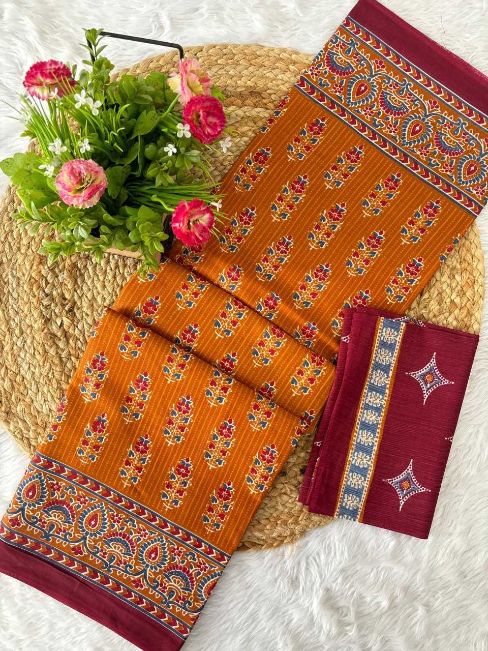 YNF COTTON KESH172 LKC07 SAREES WHOLESAL COTTON LINEN TRADITIOONAL FESTIVEL SAREES MANUFACTURER- Kapda Export