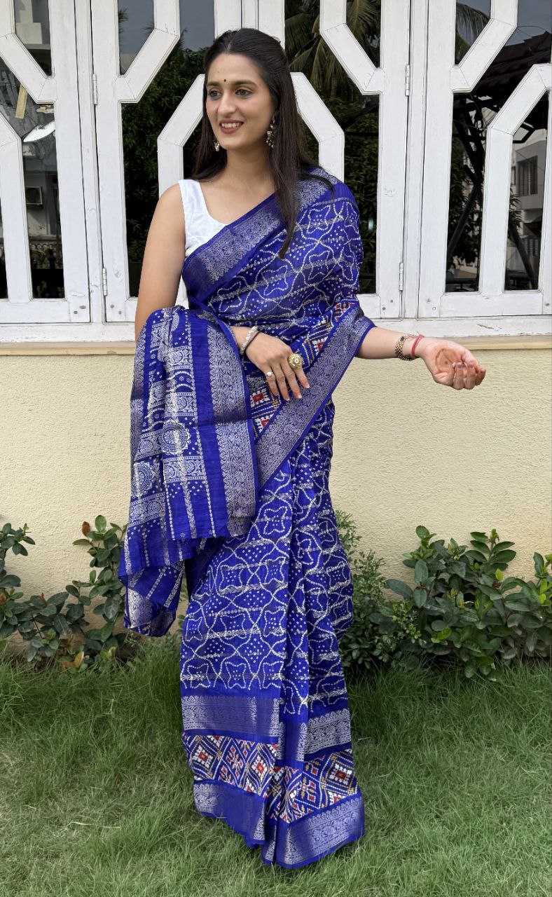 YNF COTTON SILK KESH117 RWC47 SAREES WHOLESALE SILK ZARI BORDER SILK COTTON FESTIVE BLUE SAREES MANUFACTURER- Kapda Export