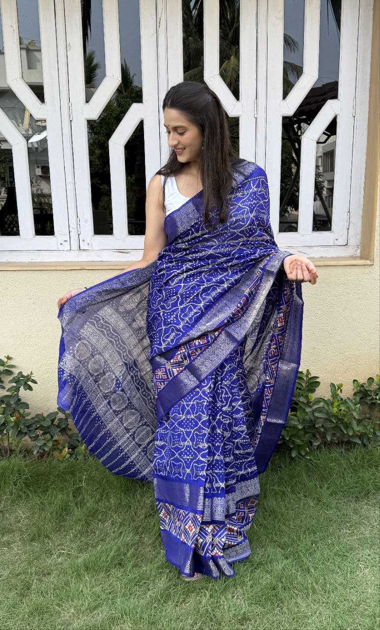 YNF COTTON SILK KESH117 RWC47 SAREES WHOLESALE SILK ZARI BORDER SILK COTTON FESTIVE BLUE SAREES MANUFACTURER- Kapda Export