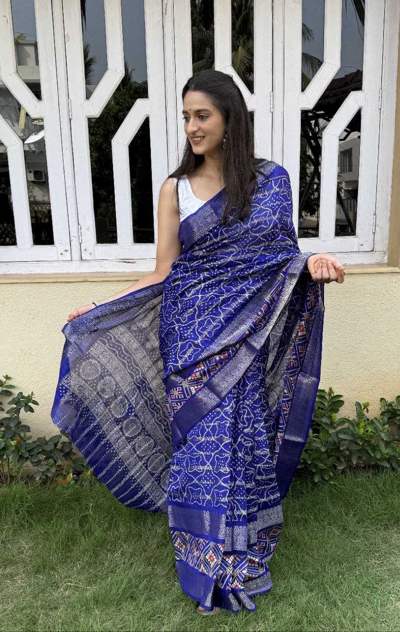 YNF COTTON SILK KESH117 RWC47 SAREES WHOLESALE SILK ZARI BORDER SILK COTTON FESTIVE BLUE SAREES MANUFACTURER- Kapda Export