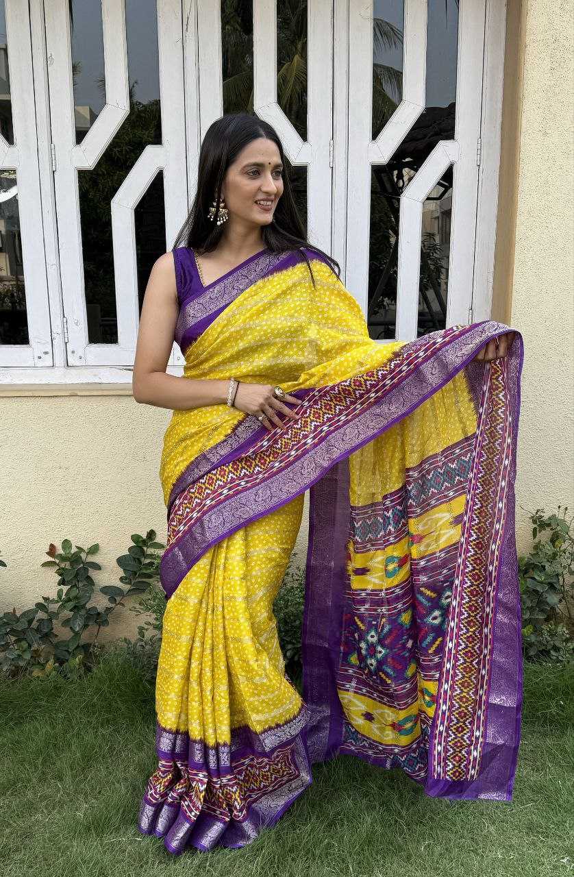 YNF COTTON SILK KESH117 RWC52 SAREES WHOLESALE HALDI OUTFITS COTTON BANDHANI YELLOW SAREES MANUFACTURER- Kapda Export