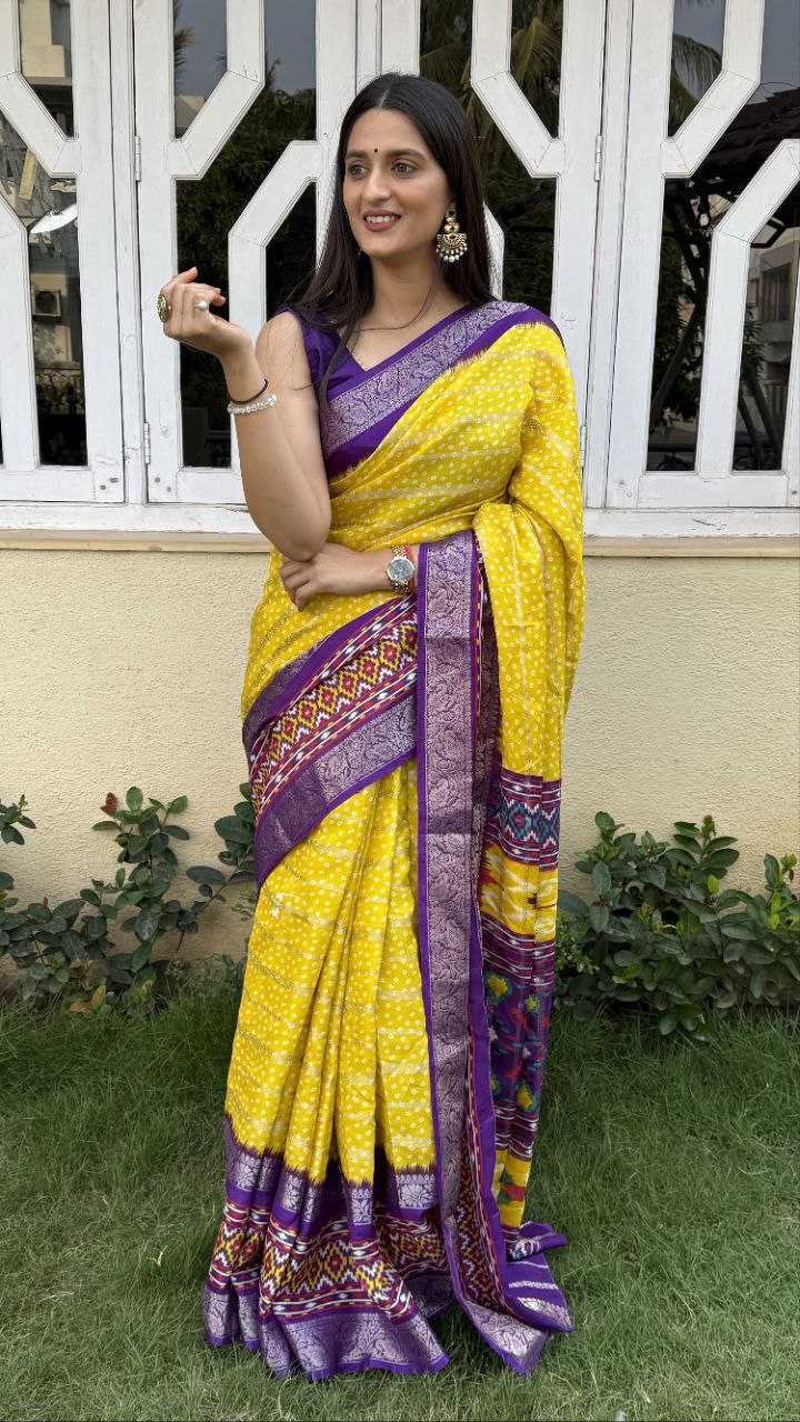 YNF COTTON SILK KESH117 RWC52 SAREES WHOLESALE HALDI OUTFITS COTTON BANDHANI YELLOW SAREES MANUFACTURER- Kapda Export