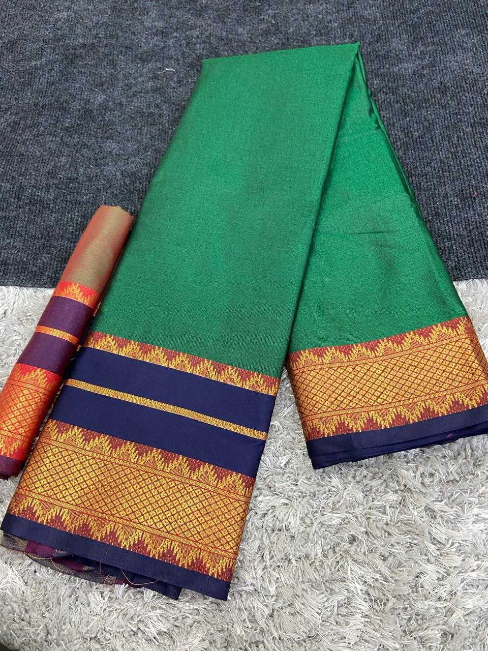 YNF COTTON SILK KESH245 RNF03 SAREES WHOLESALE JACQUARD ZARI BORDER COTTON SILK SAREES MANUFACTURER- Kapda Export