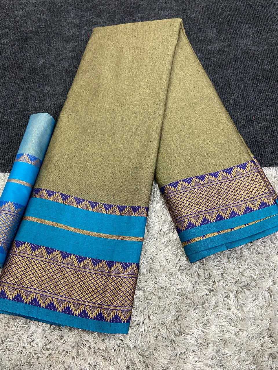 YNF COTTON SILK KESH245 RNF03 SAREES WHOLESALE JACQUARD ZARI BORDER COTTON SILK SAREES MANUFACTURER- Kapda Export