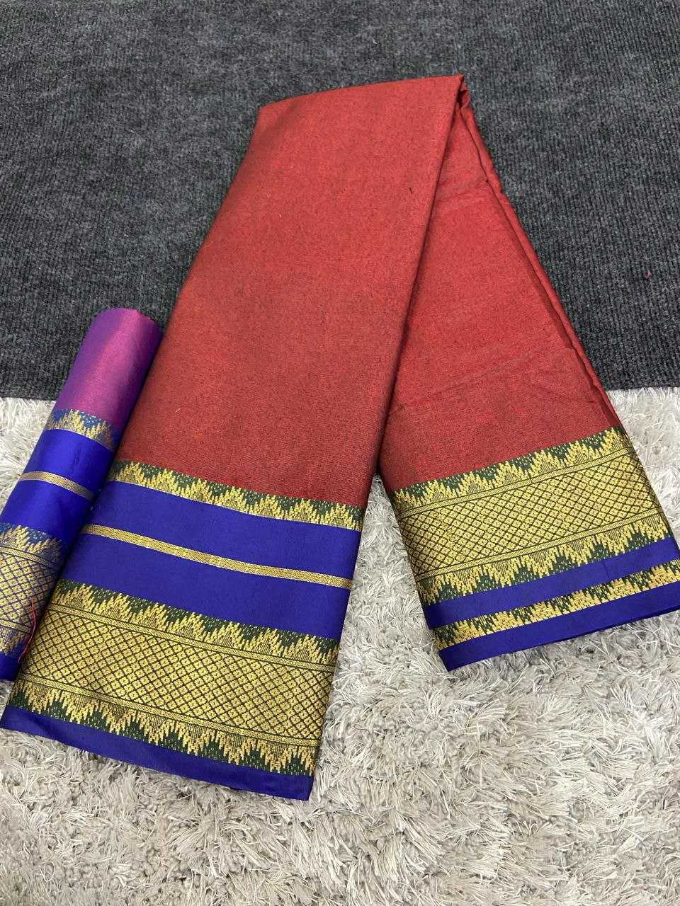 YNF COTTON SILK KESH245 RNF03 SAREES WHOLESALE JACQUARD ZARI BORDER COTTON SILK SAREES MANUFACTURER- Kapda Export