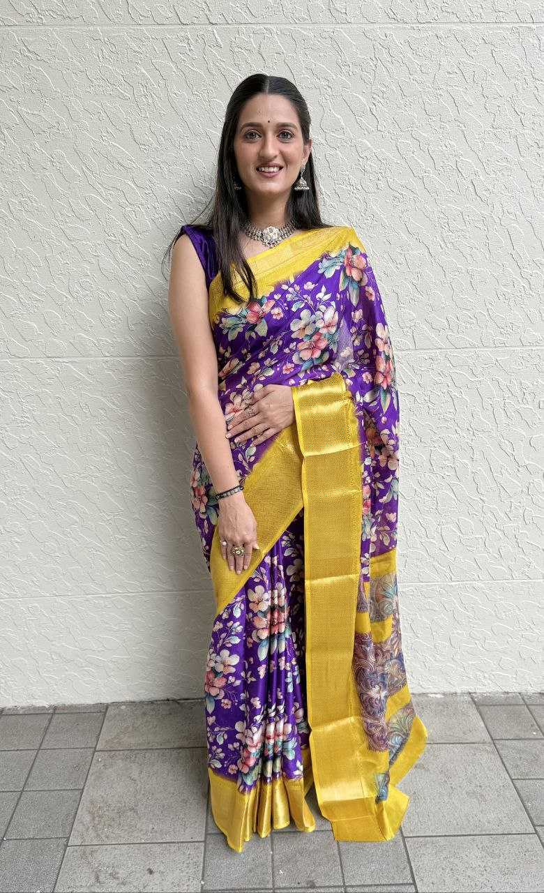 YNF DOLA SILK KESH117 RWC103 SILK SAREES WHOLESALE FESTIVAL SILK DOLA SILK ZARI BORDER SILK PRINTED SILK SAREES MANUFACTURER- Kapda Export