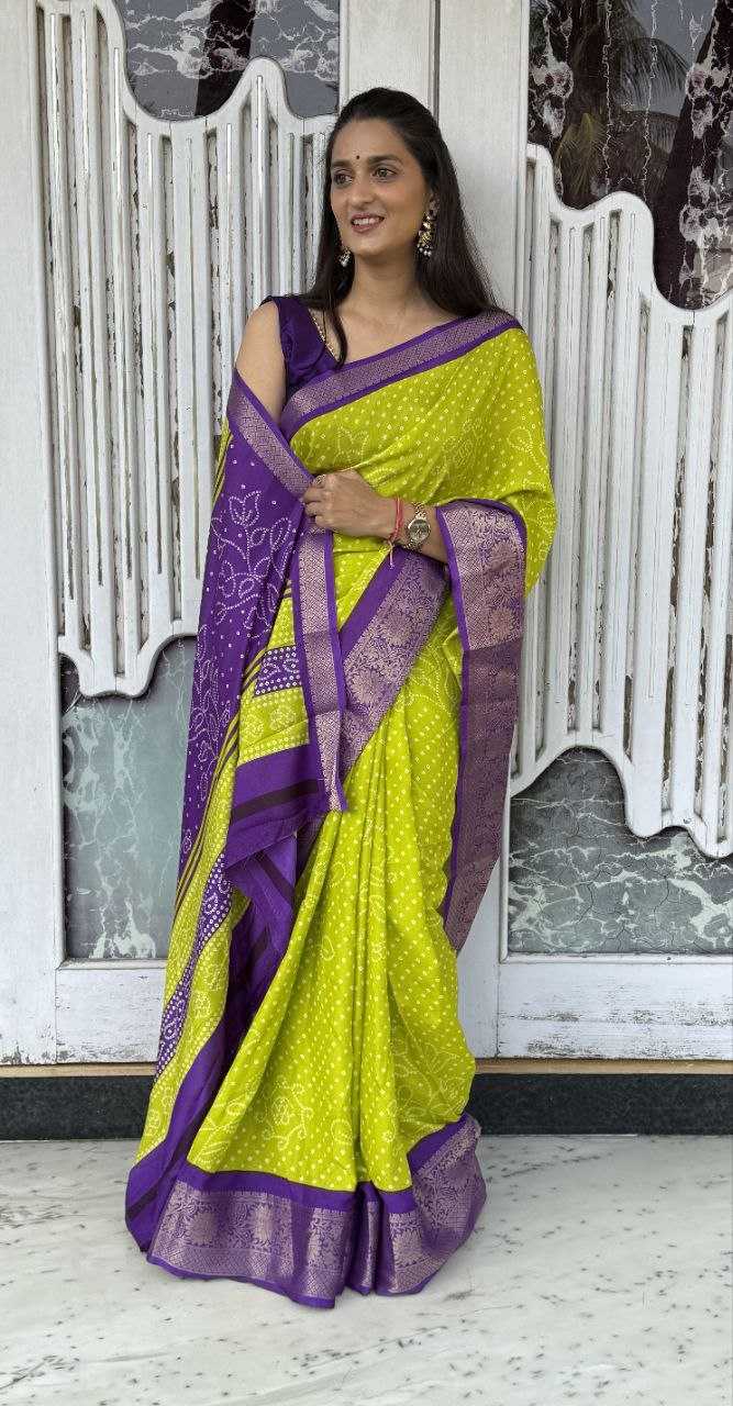 YNF DOLA SILK KESH117 RWC37 SILK SAREES WHOLESALE DOLA SILK ZARI BORDER SILK UNIFORM BANDHANI SAREES MANUFACTURER- Kapda Export