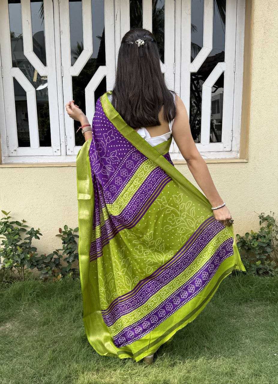 YNF DOLA SILK KESH117 RWC41 SILK SAREES WHOLESALE DOLA SILK ZARI BORDER SILK UNIFORM BANDHANI PURPLE SILK SAREES MANUFACTURER- Kapda Export