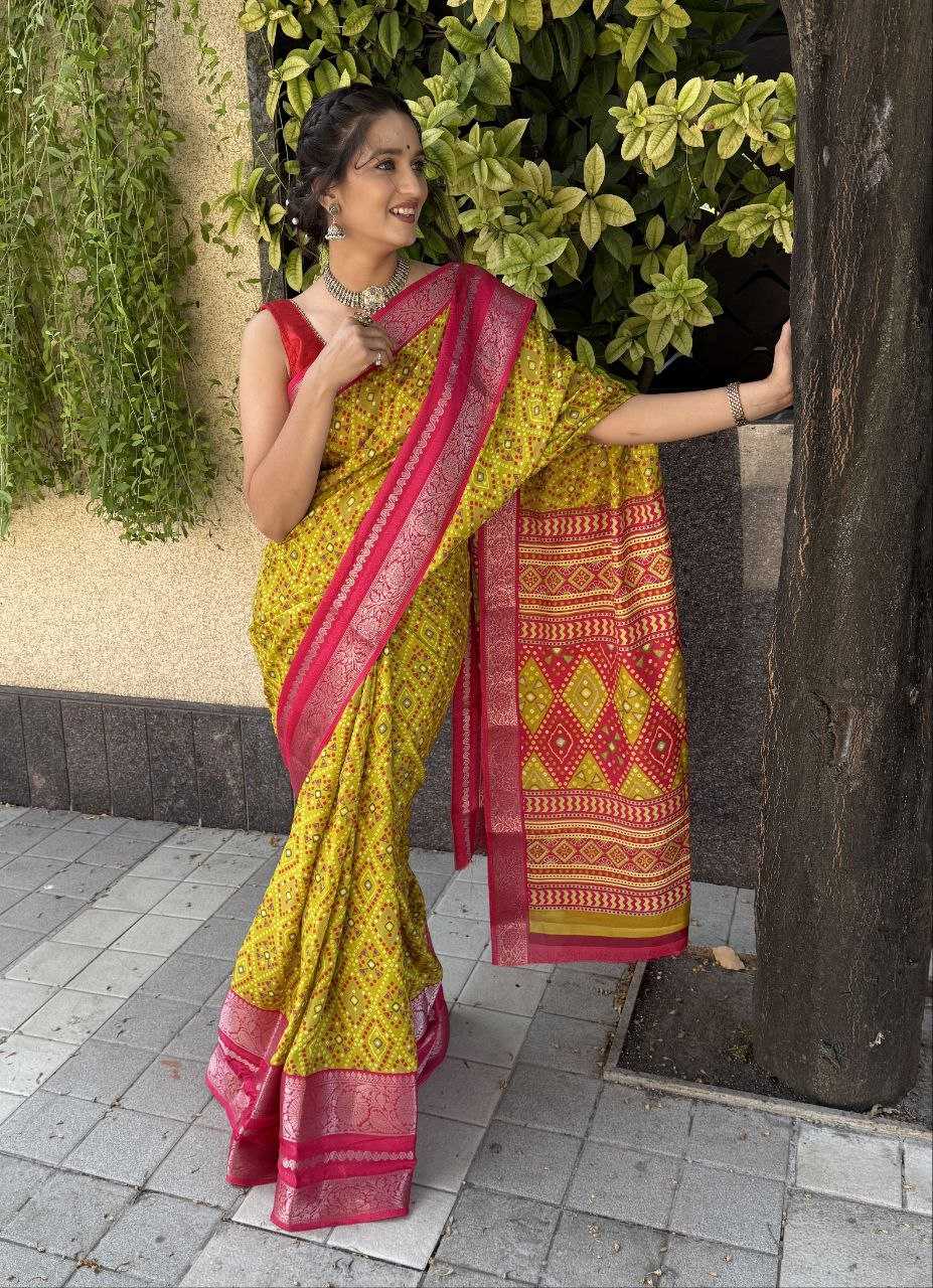 YNF DOLA SILK KESH117 RWC70 SILK SAREES WHOLESALE DOLA SILK ZARI BORDER SILK YELLOW SILK SAREES MANUFACTURER- Kapda Export