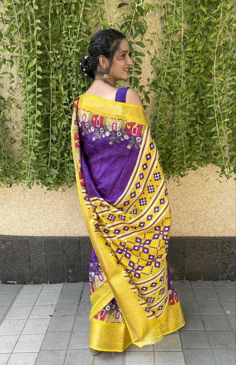 YNF DOLA SILK KESH117 RWC74 SILK SAREES WHOLESALE DOLA SILK PURE ZARI SILK PURPLE SILK SAREES MANUFACTURER- Kapda Export