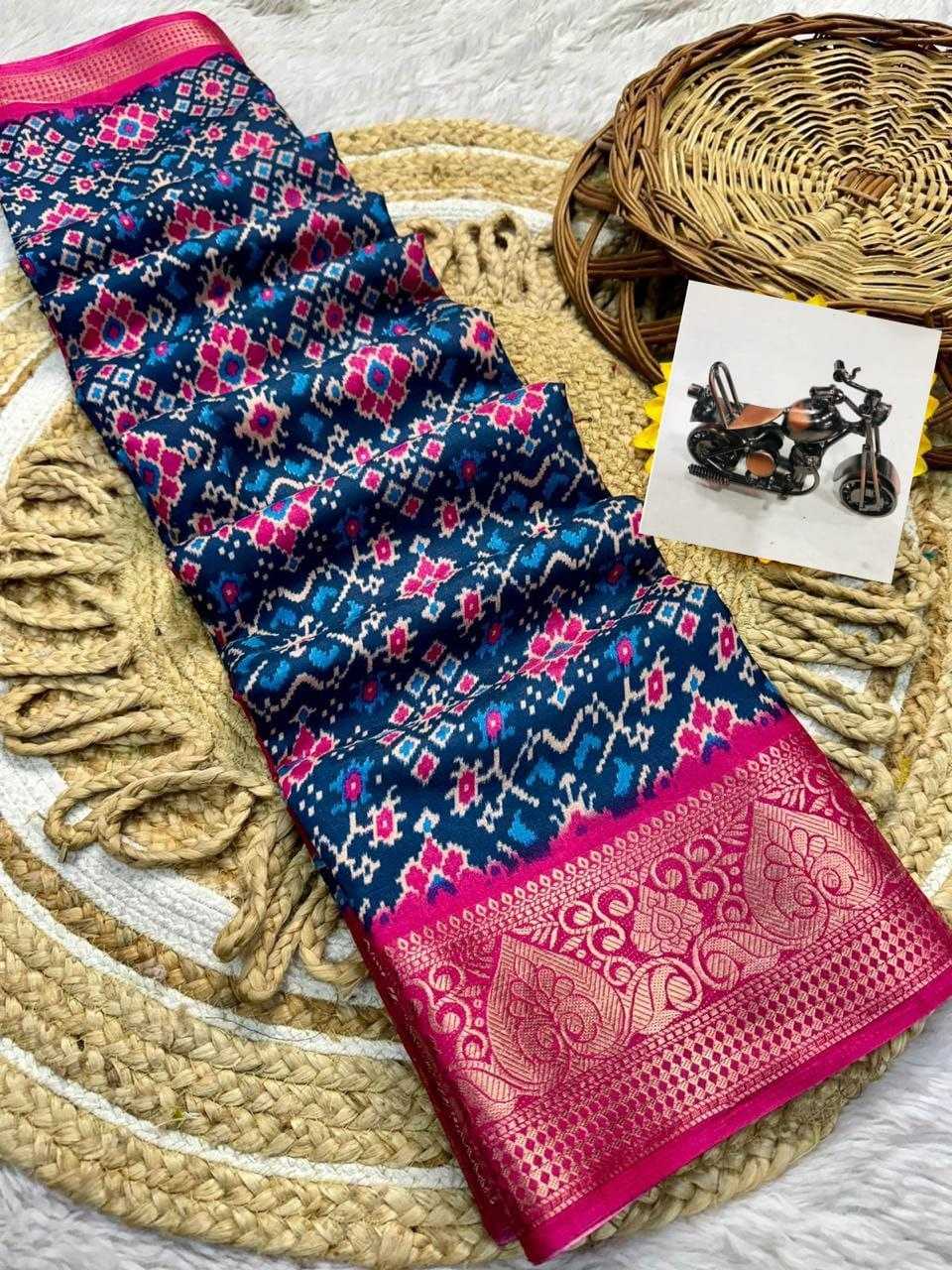 YNF DOLA SILK KESH117 RWC89 SILK SAREES WHOLESALE DOLA SILK ZARI BORDER SILK PATOLA SILK SAREES MANUFACTURER- Kapda Export