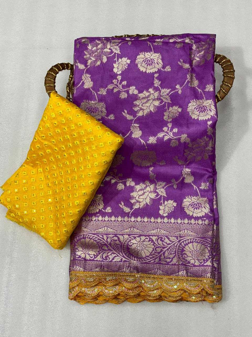 YNF DOLA SILK KESH213 RIN14 SAREES WHOLESALE DOLA SILK PURE ZARI SILK PURPLE SAREES MANUFACTURER- Kapda Export