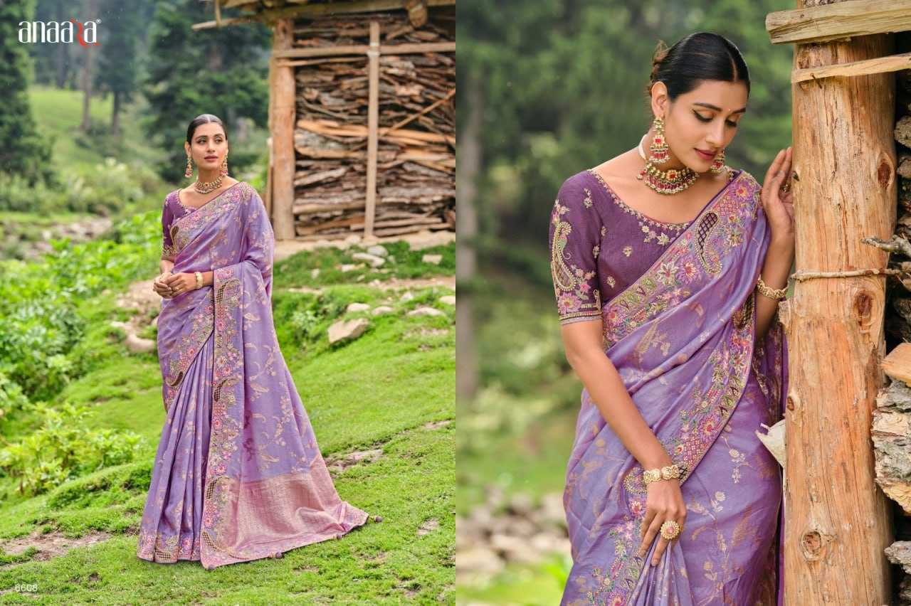 YNF DOLA SILK TATHASTU KESH113 Anaara 6608 CLOTHING BRANDS WHOLESALE SAREES MANUFACTURER - Kapda Export