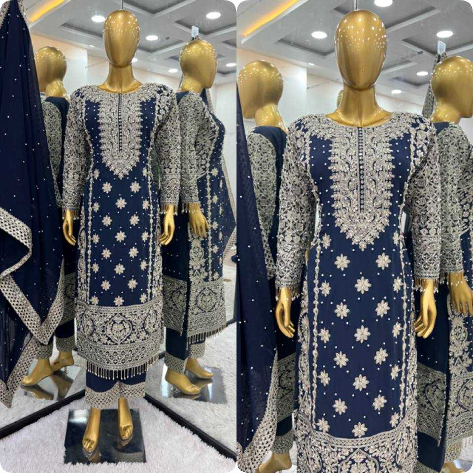 YNF FAUX GEORGETTE KESH121 1654 SUITS & DRESSES WHOLESALE EMBROIDERY GEORGETTE WEDDING LADIES PAKISTANI SUITS MANUFACTURER- Kapda Export