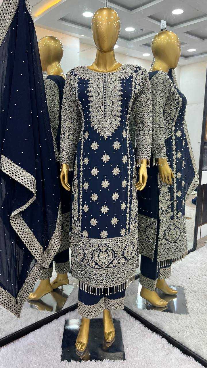 YNF FAUX GEORGETTE KESH121 1654 SUITS & DRESSES WHOLESALE EMBROIDERY GEORGETTE WEDDING LADIES PAKISTANI SUITS MANUFACTURER- Kapda Export