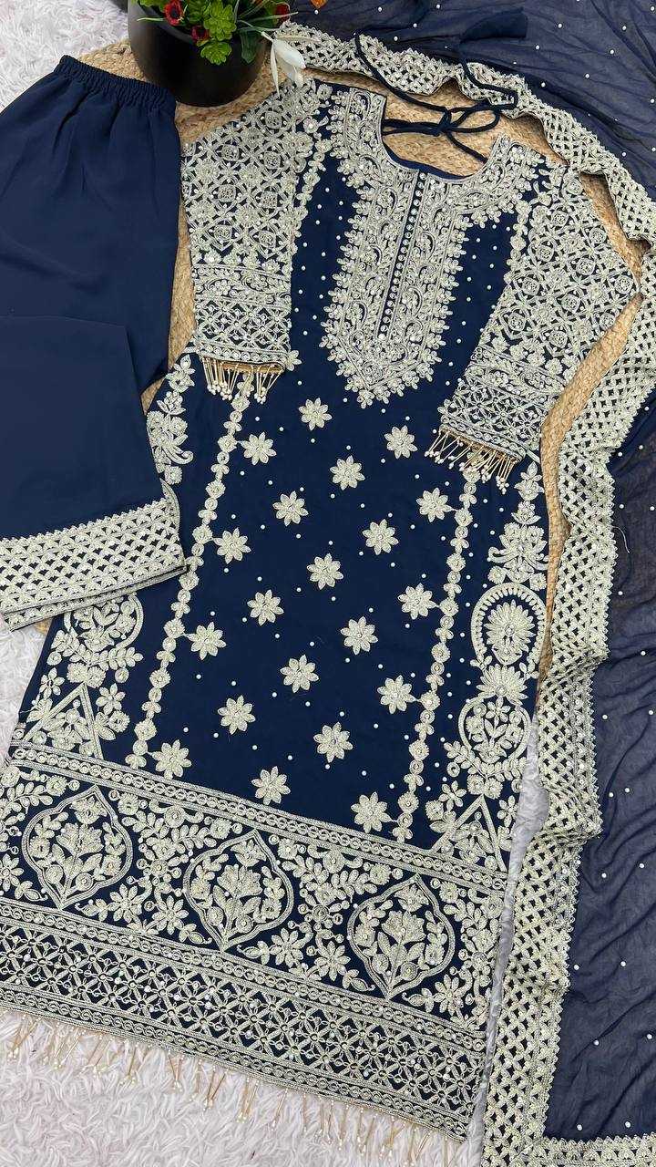 YNF FAUX GEORGETTE KESH121 1654 SUITS & DRESSES WHOLESALE EMBROIDERY GEORGETTE WEDDING LADIES PAKISTANI SUITS MANUFACTURER- Kapda Export