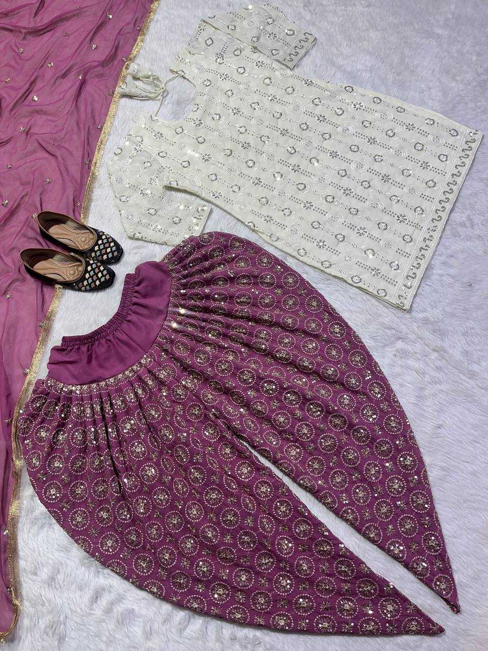 YNF FAUX GEORGETTE KESH144 1184 SUITS & DRESSES WHOLESALE EMBROIDERY DHOTI SALWAR GEORGETTE SUITS MANUFACTURE- Kapda Export