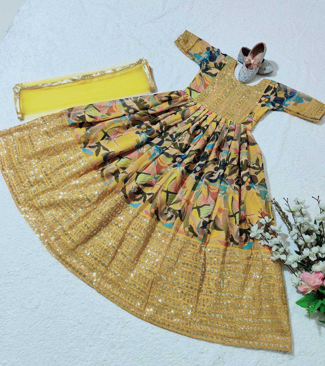 YNF FAUX GEORGETTE KESH168 MNT48 KIDS WEAR WHOLESALE KIDS GOWNS KIDS TRADITIONAL OUTFITS KIDS ETHNIC GOWNS KIDS FESTIVE WEAR  MANUFACTURER- Kapda Export