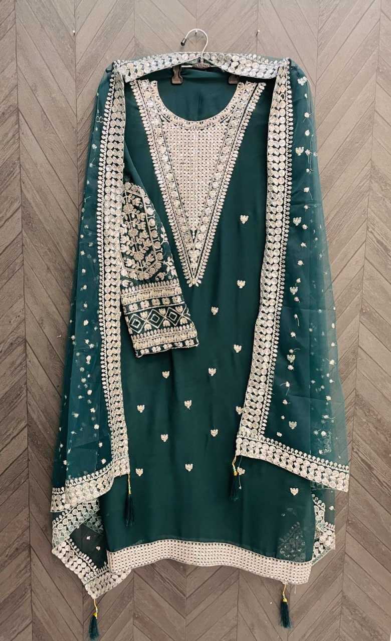 YNF FAUX GEORGETTE RIN129 147 SUITS & DRESSES WHOLESALE PAKISTANI FAUX GEORGETTE WEDDING COLLECTIONS SUITS MANUFACTURE- Kapda Export