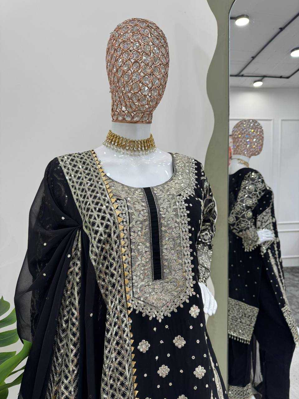 YNF FAUX GEORGETTE RIN169 5782 SUITS & DRESSES WHOLESALE EMBROIDERY PAKISTANI LADIES GEORGETTE SUITS MANUFACTURER- Kapda Export