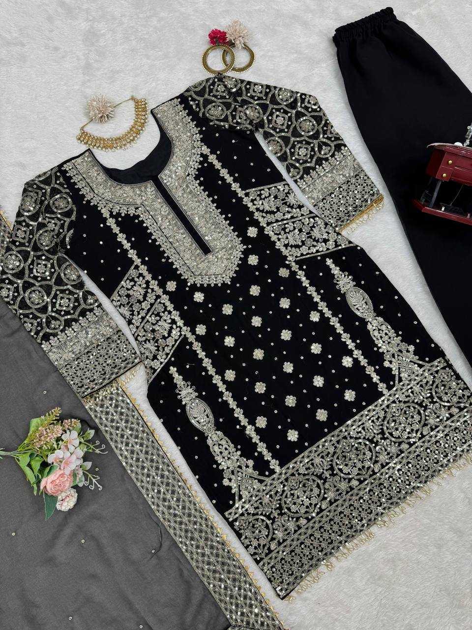 YNF FAUX GEORGETTE RIN169 5782 SUITS & DRESSES WHOLESALE EMBROIDERY PAKISTANI LADIES GEORGETTE SUITS MANUFACTURER- Kapda Export