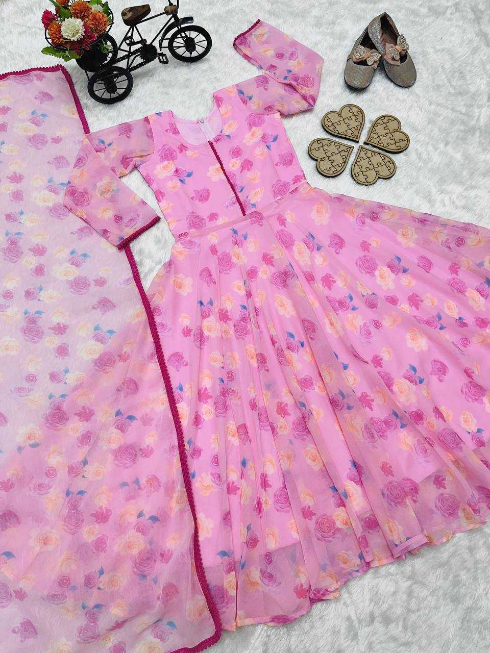 YNF FAUX GEORGETTERIN154 191 KIDS WEAR WHOLESALE KIDS GOWNS KIDS TRADITIONAL OUTFITS KIDS ETHNIC GOWNS KIDS FESTIVE WEAR MANUFACTURER- Kapda Export