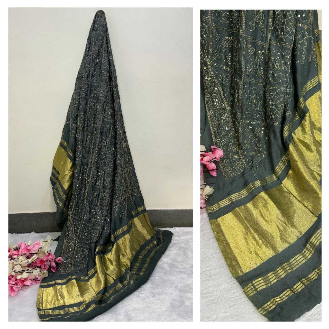 YNF GAJJI SILK KESH196 121 DUPPATA WHOLESALE GAJII MODAL DUPPATA MANUFACTURER- Kapda Export