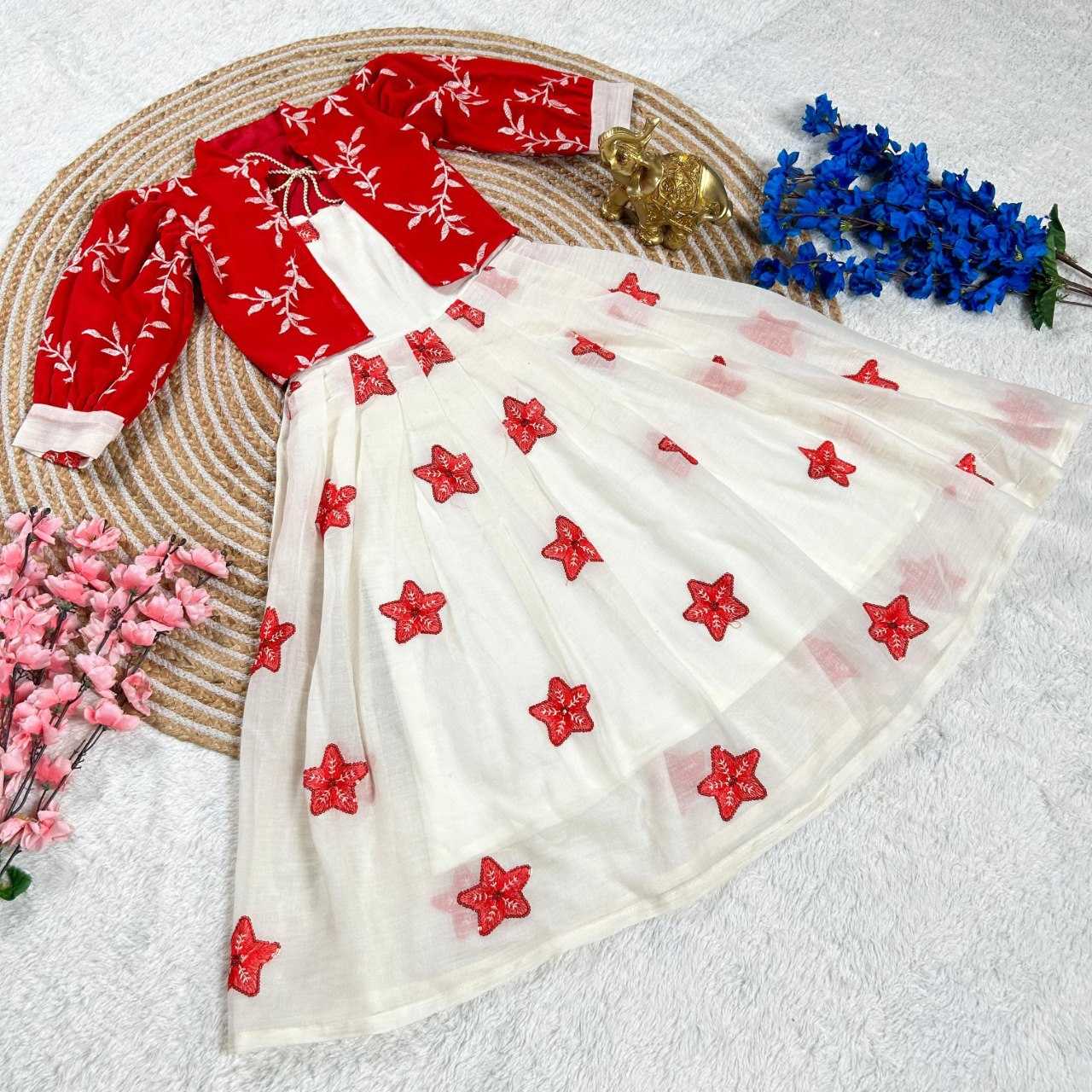 YNF GEORGETTE KESH109 159 KIDS WEAR WHOLESALE ETHNIC GOWNS KIDS TRADITIONAL WEAR KIDS FESTIVE EMBROIDERY MANUFACTURER- Kapda Export