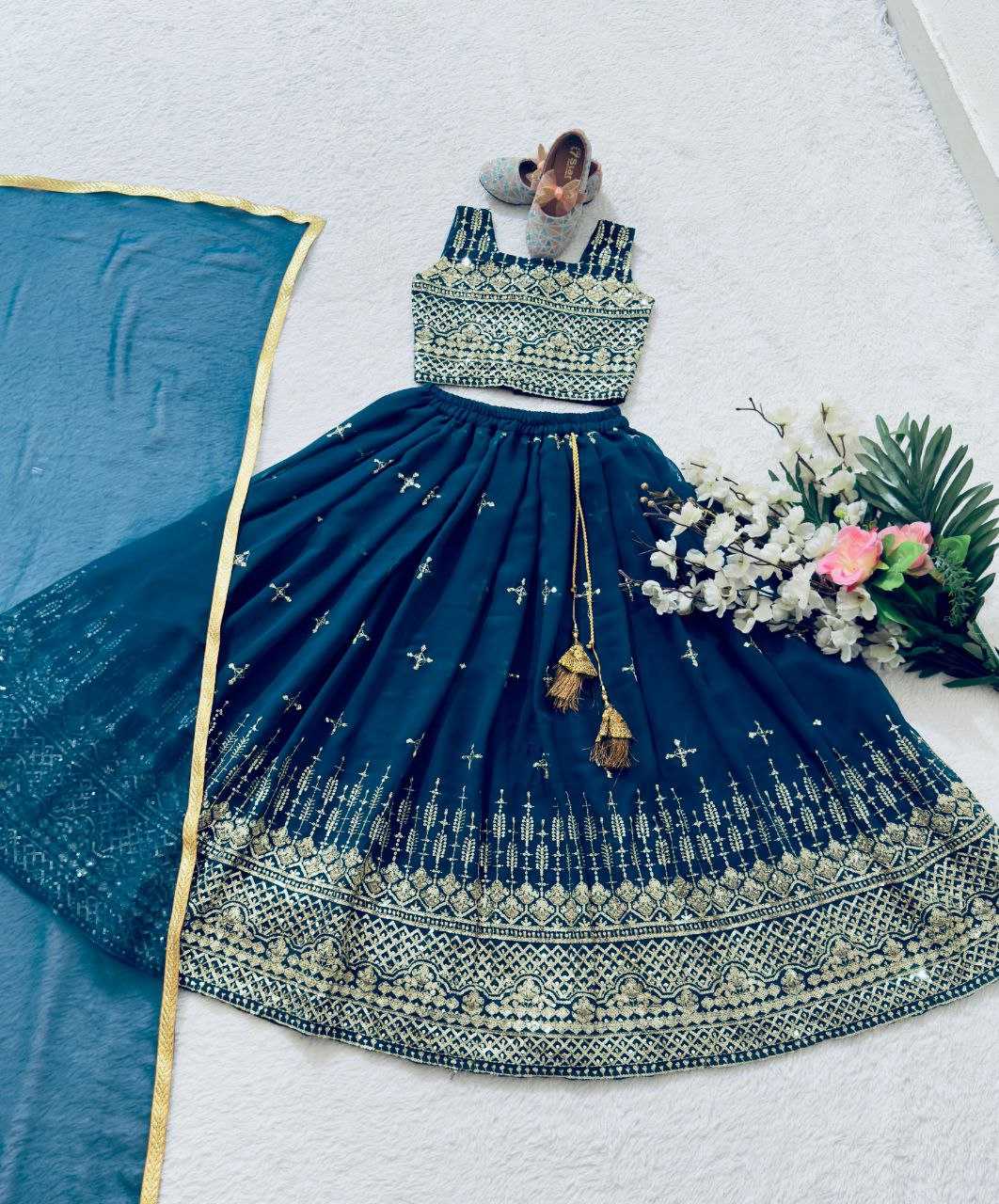 YNF GEORGETTE KESH168 MNT46 KIDS WEAR WHOLESALE KIDS LEHENGA KIDS TRADITIONAL OUTFITS KIDS LEHENGA CHOLI KIDS FESTIVE WEAR KIDS WEDDING OUTFITS MANUFACTURER- Kapda Export