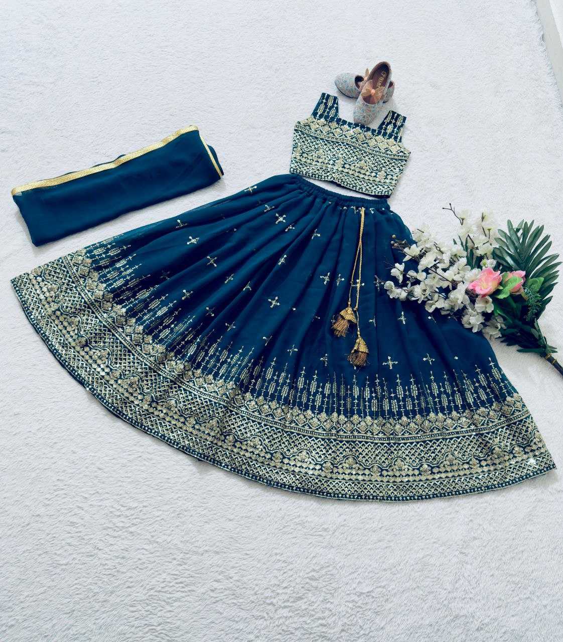 YNF GEORGETTE KESH168 MNT46 KIDS WEAR WHOLESALE KIDS LEHENGA KIDS TRADITIONAL OUTFITS KIDS LEHENGA CHOLI KIDS FESTIVE WEAR KIDS WEDDING OUTFITS MANUFACTURER- Kapda Export