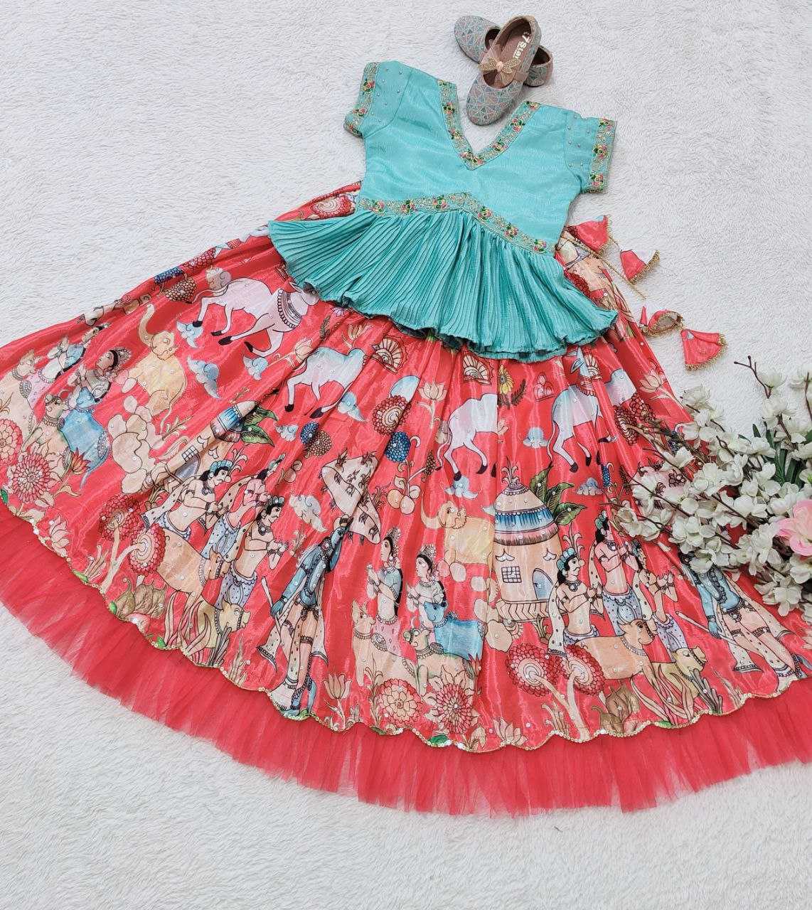 YNF GEORGETTE KESH168 MNT47 KIDS WEAR WHOLESALE KIDS LEHENGA KIDS TRADITIONAL OUTFITS KIDS LEHENGA CHOLI KIDS FESTIVE WEAR KIDS WEDDING OUTFITS MANUFACTURER- Kapda Export