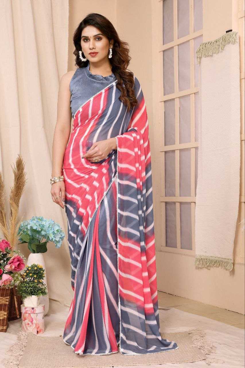 YNF GEORGETTE KESH245 RNF06 SAREES WHOLESALE GEORGETTE READY TO WEAR PRINTED LADIES SAREES MANUFACTURER- Kapda Export