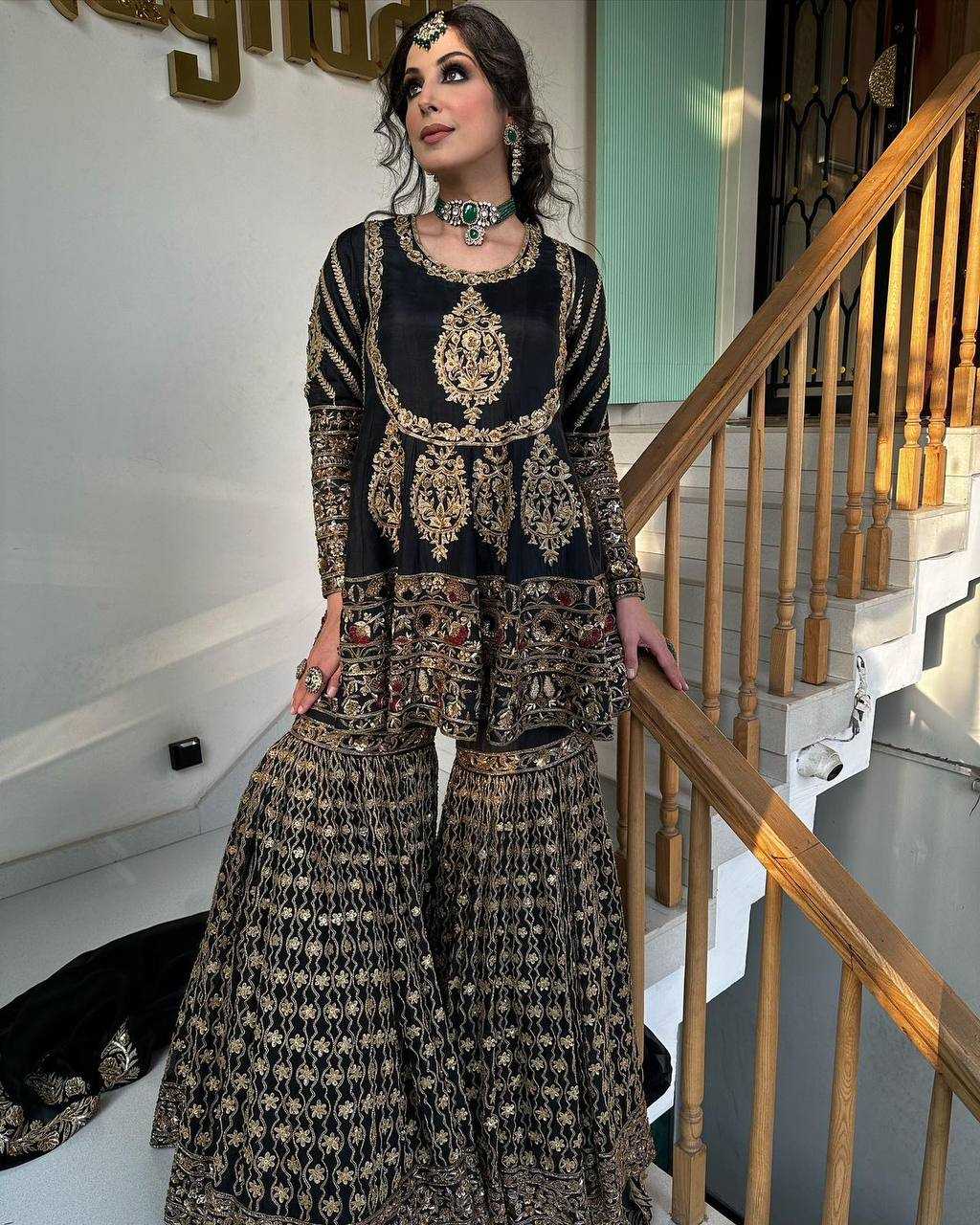 YNF GEORGETTE RIN169 5787 SUITS & DRESSES SHARARA SALWAR GEORGETTE PAKISTANI WEDDING LADIES SUITS MANUFACTUR- Kapda Export