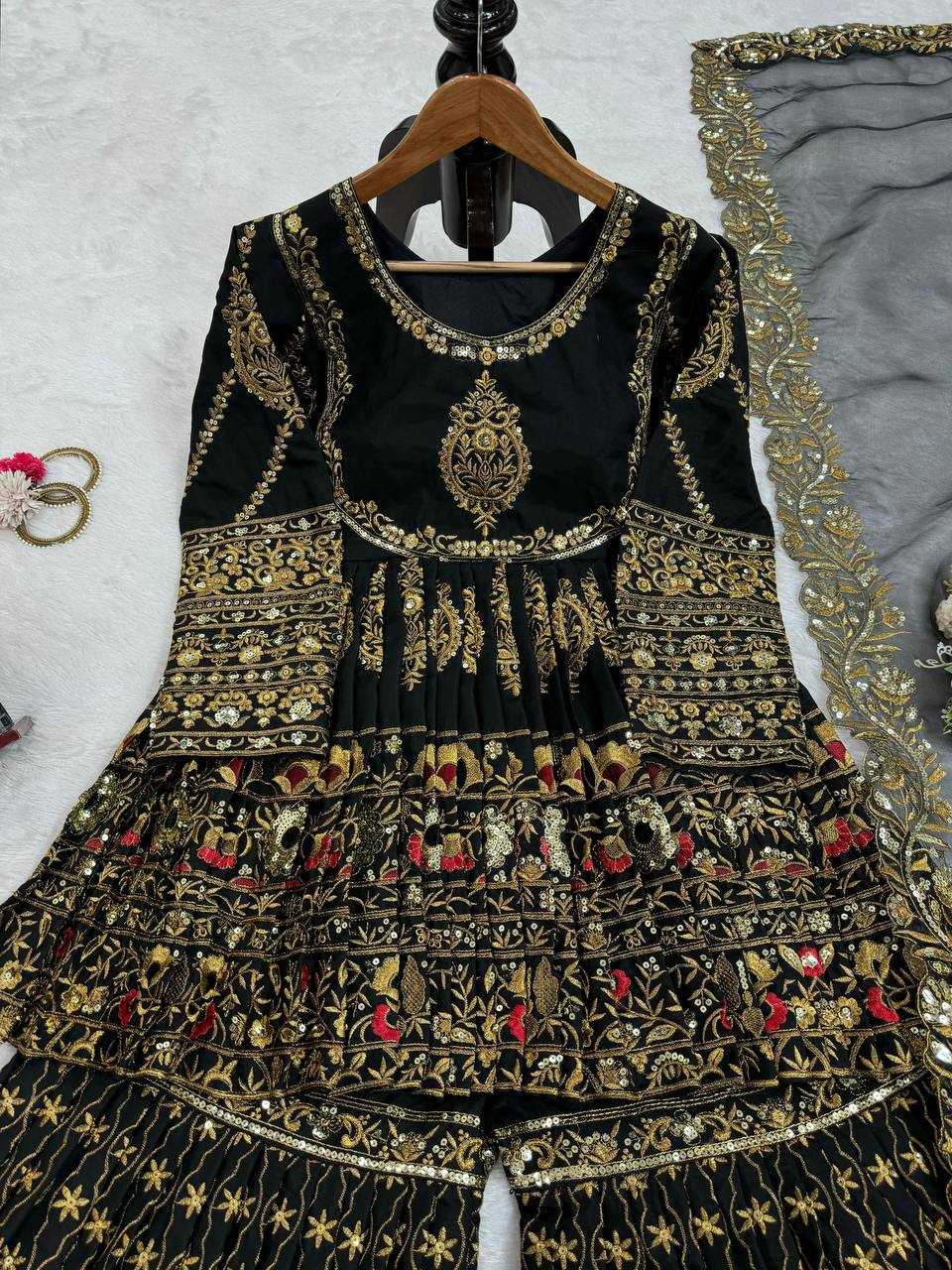 YNF GEORGETTE RIN169 5787 SUITS & DRESSES SHARARA SALWAR GEORGETTE PAKISTANI WEDDING LADIES SUITS MANUFACTUR- Kapda Export