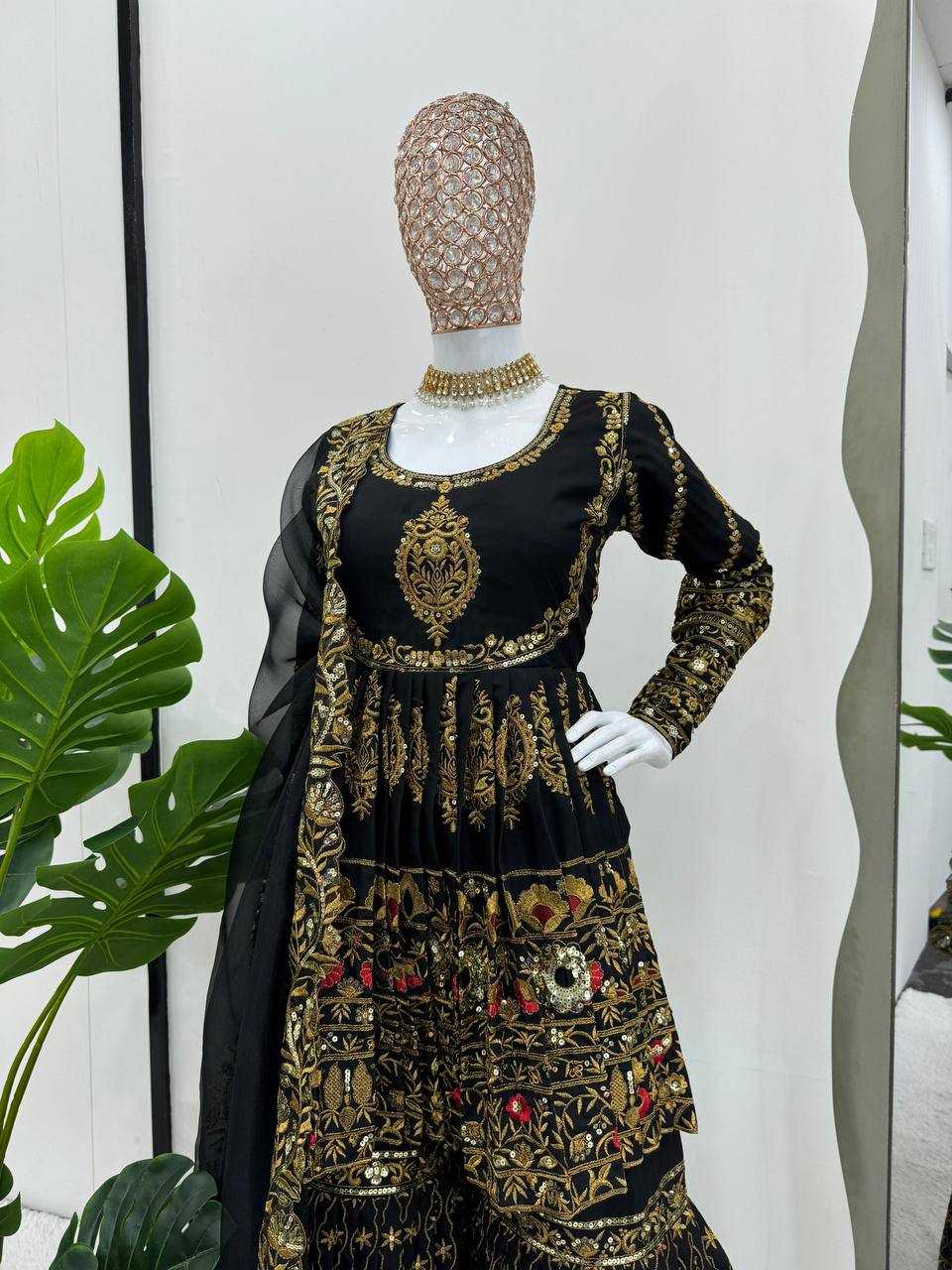 YNF GEORGETTE RIN169 5787 SUITS & DRESSES SHARARA SALWAR GEORGETTE PAKISTANI WEDDING LADIES SUITS MANUFACTUR- Kapda Export