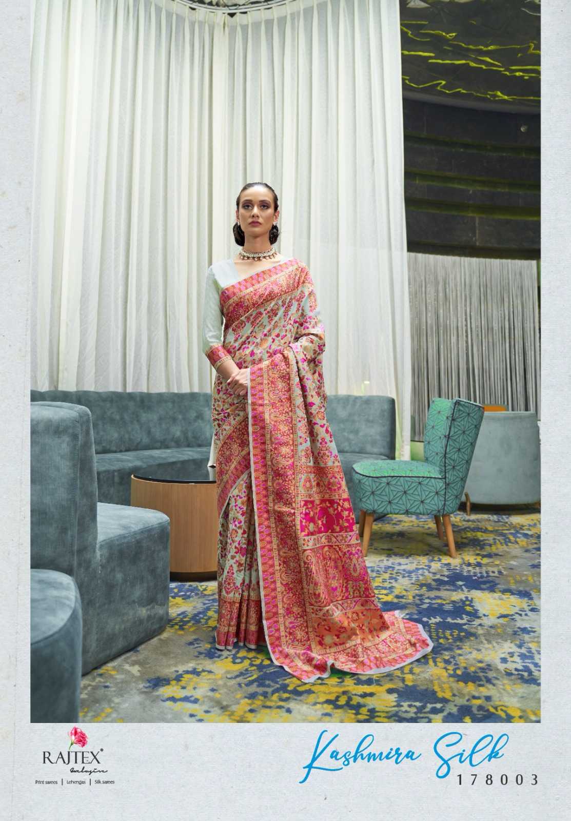 YNF HANDLOOM SILK RAJ TEX KESH235 178000 SERIES CLOTHING BRANDS WHOLESALE SAREES MANUFACTURER- Kapda Export