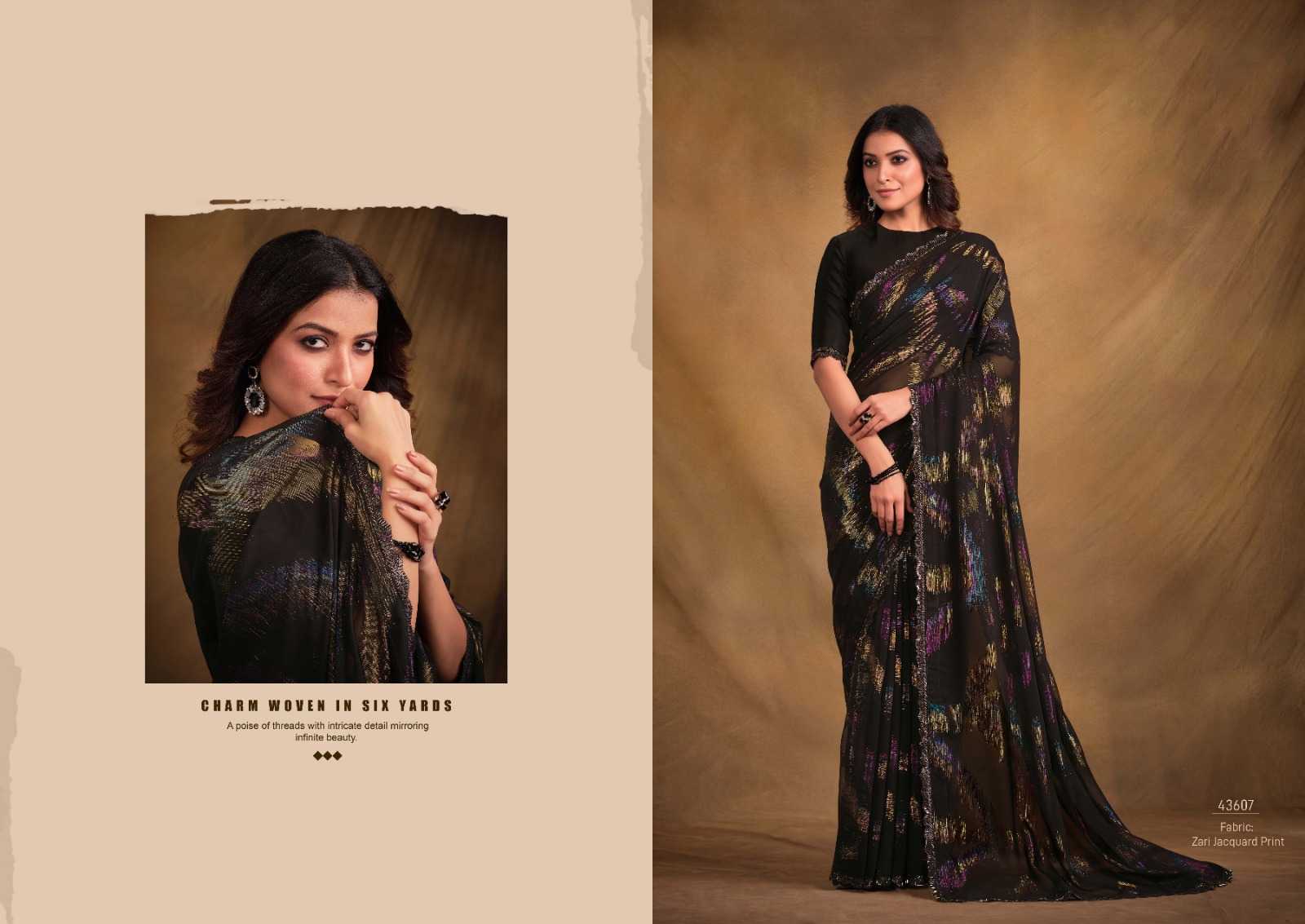 YNF JACQUARD MAHOTSAV RIN195 43600 43607 CLOTHING BRANDS WHOLESALE SAREES MANUFACTURER- Kapda Export