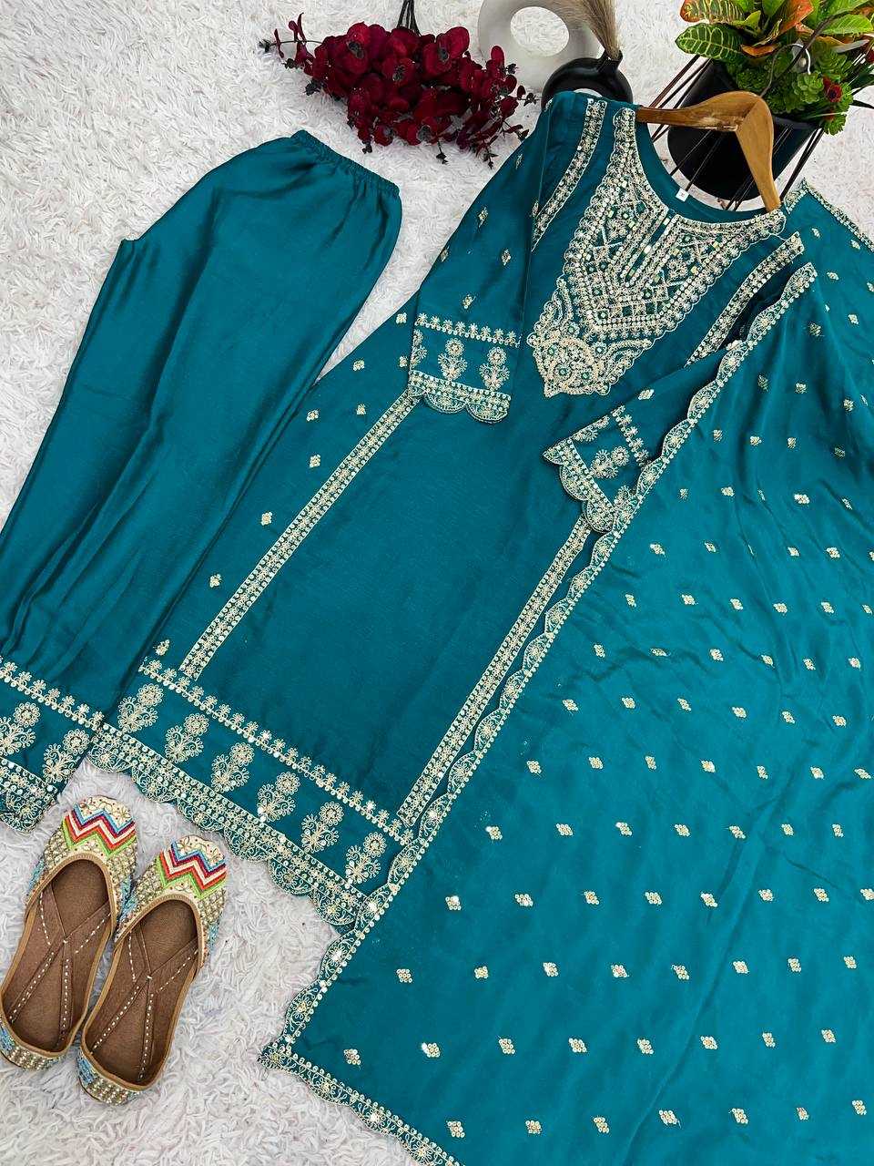 YNF KESH128 5001 SUITS & DRESSES WHOLESALE EMBROIDERY PARTY WEAR LADIES ZARI SUITS MANUFACTURER- Kapda Export