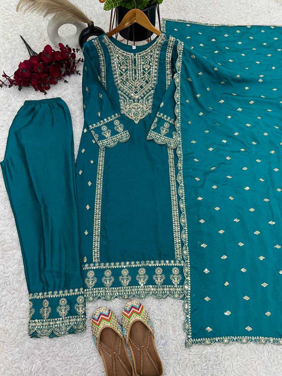 YNF KESH128 5001 SUITS & DRESSES WHOLESALE EMBROIDERY PARTY WEAR LADIES ZARI SUITS MANUFACTURER- Kapda Export