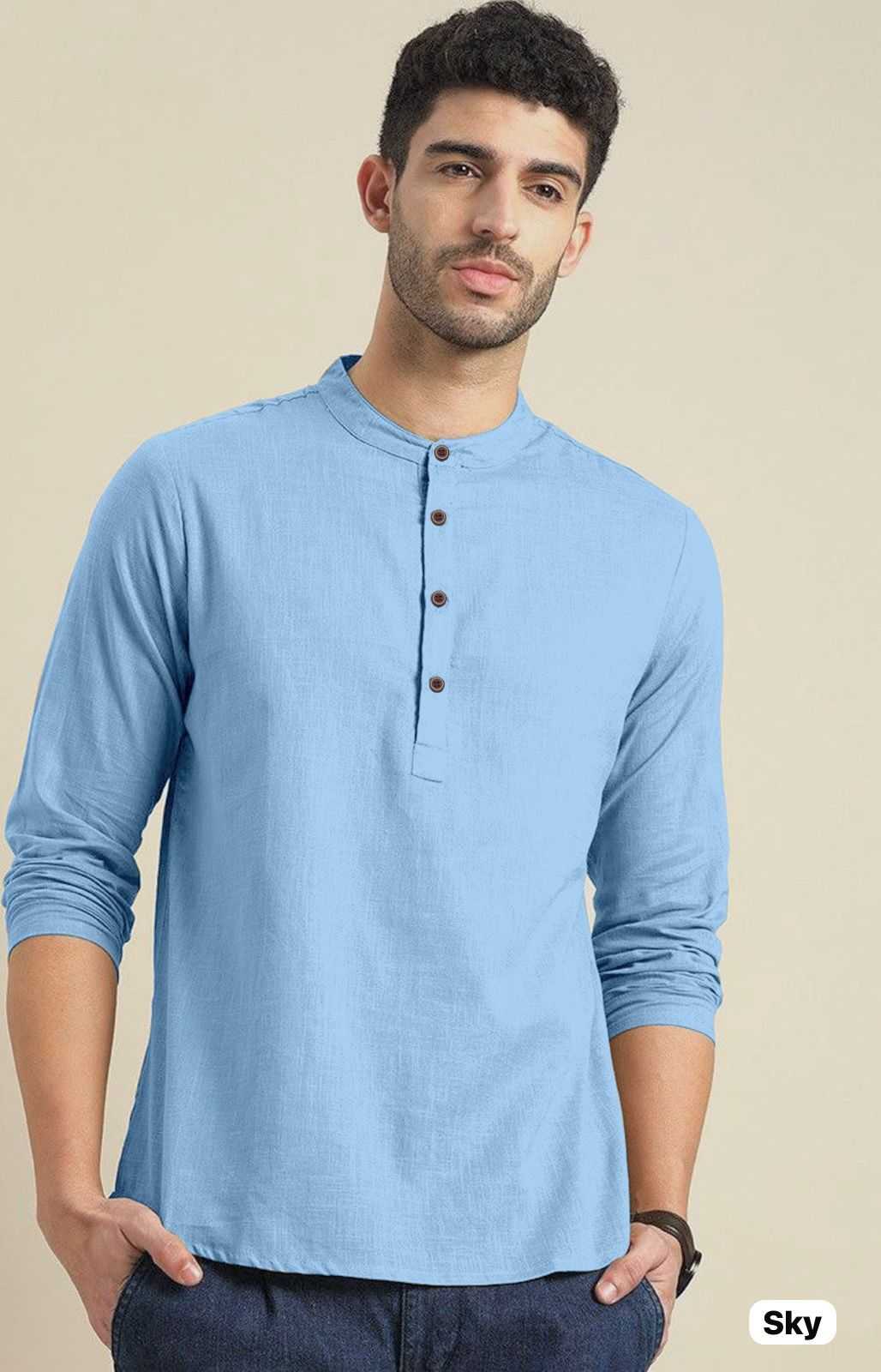 YNF KHADI COTTON KESH392 VAI04 MENS WEAR WHOLESALE KHADI COTTON CASUAL WEAR MENS SHIRTS MANUFACTURER- Kapda Export