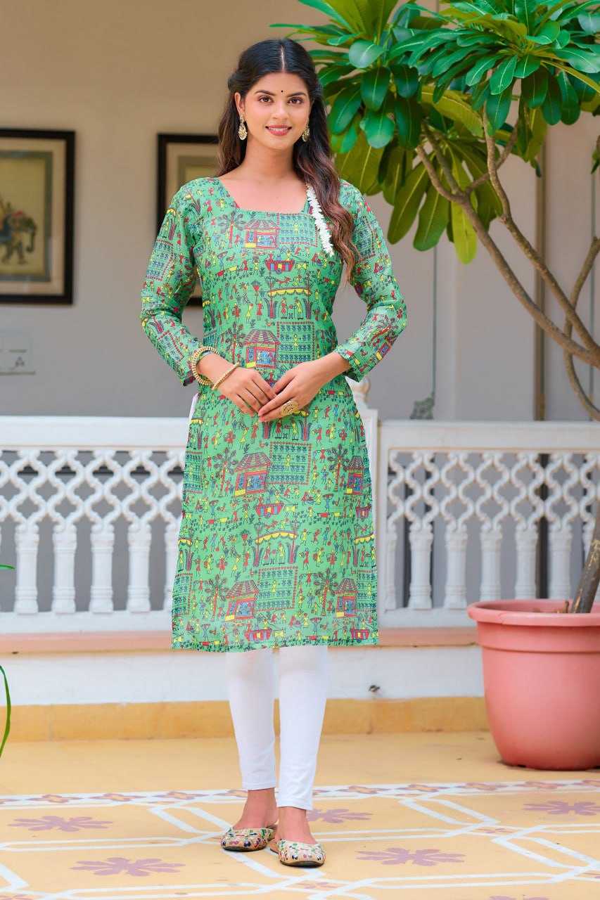 YNF KOTA CHEX KESH243 1038 KURTIS WHOLESALE FESTIVE PRINTED LADIES FULL SLEEVE KURTIS MANUFACTURER- Kapda Export