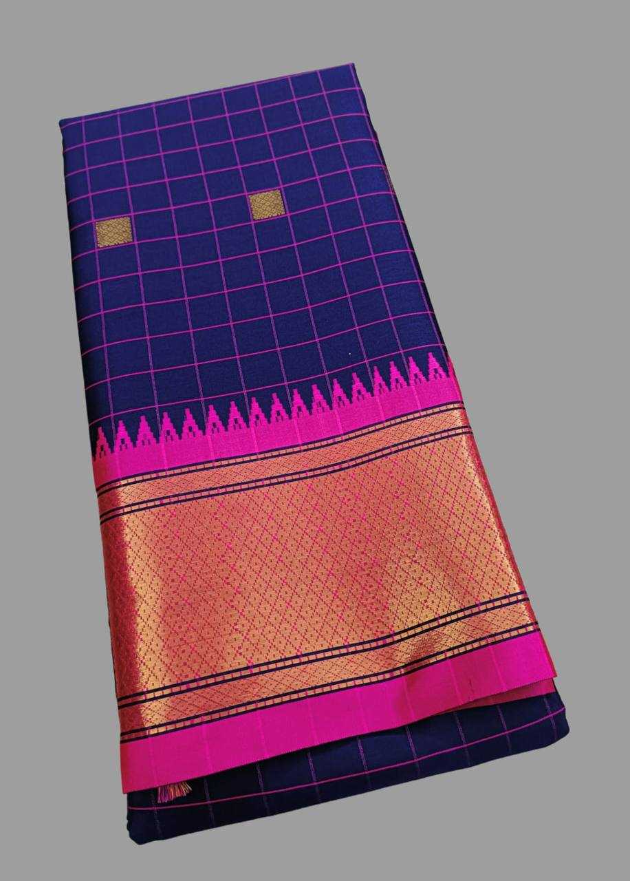 YNF LICHI SILK KESH245 RNF16 SAREES WHOLESALE JACQUARD ZARI BORDER COTTON SILK SAREES MANUFACTURER- Kapda Export