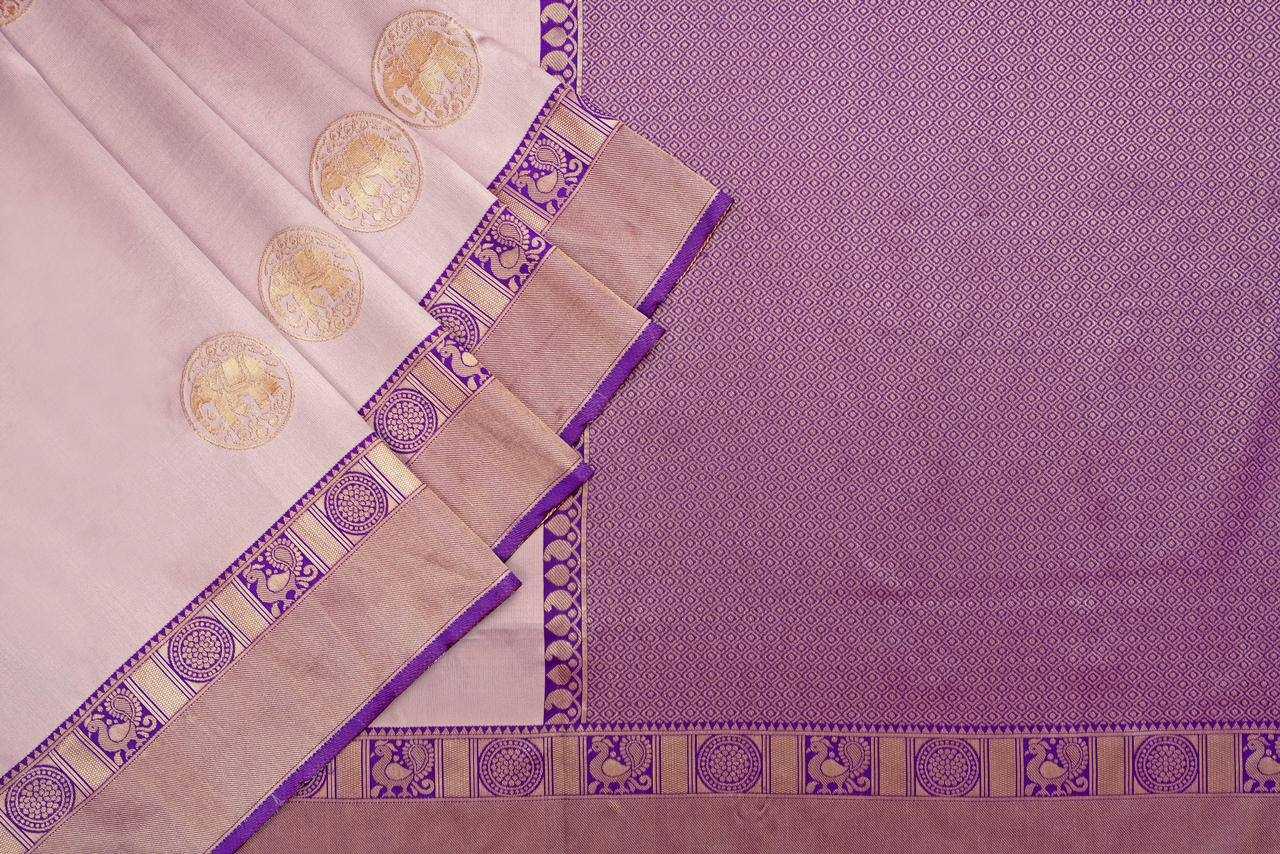 YNF LICHI SILK RIN179 775 SILK SAREES WHOLESALE BANARASI SILK ZARI BORDER SILK PURPLE SILK SAREES MANUFACTURER- Kapda Export